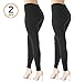 Conceited Fleece Lined Leggings for Women - LFL 2 Pack Black - Small/Medium