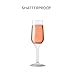 TOSSWARE POP 6oz Stemmed Flute SET OF 12, Premium Quality, Recyclable, Unbreakable & Crystal Clear Plastic Champagne Glasses, 12 Count (Pack of 1)