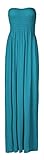 Forever Women's Plus Size Plain Boobtube Elasticated Sheering Maxi Dress