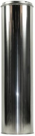 SHASTA VENT8" X 39" Chimney Pipe Class-A, All-Fuel, 304 Stainless Steel, Wood Stove Chimney, UL103
