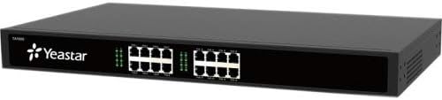 YEASTAR TA1600 VoIP Gateway - 2 x RJ-45-16 x FXS - Fast Ethernet - Desktop, Rack-mountable