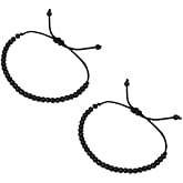 Click2Get Black Nazariya Bracelet Set - Adjustable Cotton Thread Black Nazar Bracelets for Hands & Feet - Newborn Babies (0-1 Year) - Unisex - 4 Count