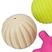 Newdanceus New Package 10pcs Sensory Balls Plastic Soft & Textured Balls Squeezy Squishy Bouncy Fidget Multi-Shape Toys with Bright Colors and Sounds for Baby Toddler BPA Free