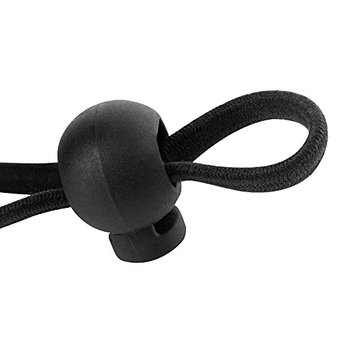 Single Hole Spring Loaded Round Ball Shaped Stop Sliding Cord Fastener Locks Buttons for Camping