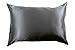 Celestial Silk 100% Silk Pillowcase for Hair Zippered Luxury 25 Momme Mulberry Silk Charmeuse Silk on Both Sides of Cover -Gift Wrapped- (King, Charcoal Gray)