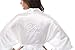 Vogue Bridal Womens Satin Robe Short Kimono, Bride Bridesmaid Robes with Silver Rhinestones, Wedding Party Bridal Robes- Bride White XL