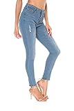 Women's Ripped Skinny Jeans Distressed Denim Slim fit high Waisted Butt Lift Stretch Cute Jeans (Blue, US 6)...