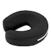 Uenjoy Foam Face Cradle Cushion Pillow Pad for Massage, Facial Care, Headrest Cushion Soft PU and High-density Foam Sponge Inside, Black