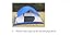 USA STAR Mountain Waterproof Tent Dome Outdoor Camping Instant Tents for Camping 2 Person White Blue