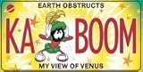 Marvin the Martian KA BOOM License Plate