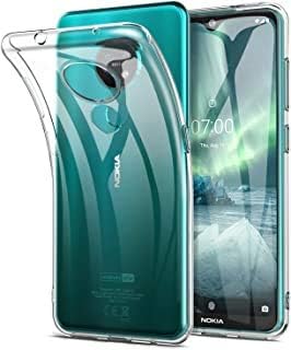 Kushu® Exclusive Soft Silicone TPU Jelly Crystal Clear Case Soft Transparent Back Case Cover for Nokia 7.2