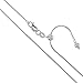 Sterling Silver Adjustable Magic Round Snake Chain 0.9mm Solid 925 Italy Necklace 22"