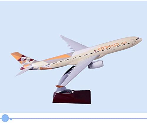 NKJWHB Aircraft model 40 cm resin A330 aircraft model Airbus Etihad Airways airline model aircraft maker creative aviation gift