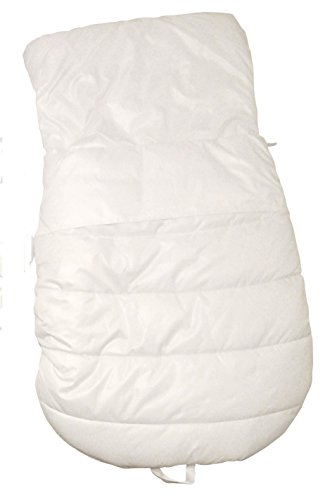 Bebebon Complete Infant Baby Snowsuit Stroller Bunting Footmuff Layette (Sack, White)