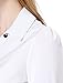 Allegra K Women's Button Down Long Sleeve Casual Office Work Ruched Shirt White XL (US 18)
