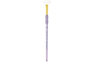 Royal Brush Crafter's Choice Taklon Fan Brush, Size 2, White