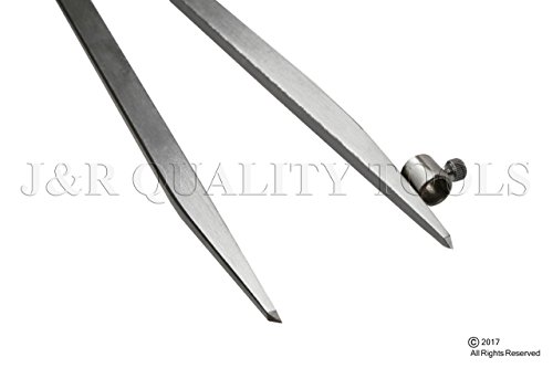 J&R Quality Tools 23877 Pencil Length Divider with Wing, 12-Inch - Life Time Warranty (Оne Расk) - Thumbnail 2