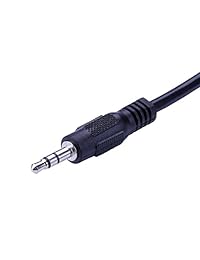 [2pack] igreely 3.5 mm 1 8" Male Plug Socket de cable de audio para RJ45 Ethernet Adapter Cable corto 30 cm de largo