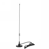 Dualband Mobile Antenna 2m/70cm VHF/UHF Ham Radio, 137-149, 437-480 Mhz, Magnet Base PL-259 Connector, 10 Ft RG58 Cable