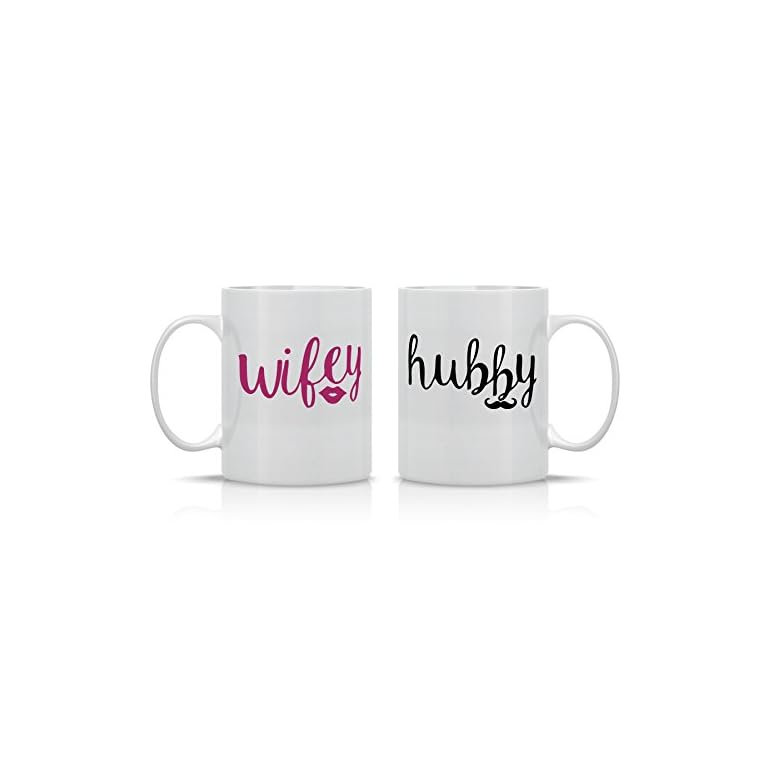 WifeyHubby-Couple-Mug-11OZ-Coffee-Mug-Set-Perfect-Gift-for-husband-and-wife-Mugs-For-Couples-Crazy-Bros-Mugs