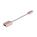 CableCreation Type C Adapter, 0.5ft USB C to USB 3.0 A Female Converter Cable,Support OTG Function, Compatible with New MacBook, Chromebook Pixel & New Type C Devices, 0.15M Rose Gold