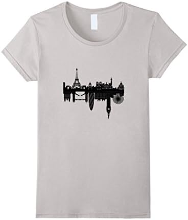 Women's Paris to London - T-Shirt Mens &amp; Womens Sizes XL Silver