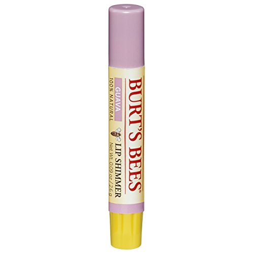 Burt's Bees 100% Natural Moisturizing Lip Shimmer, Guava, 1 Tube