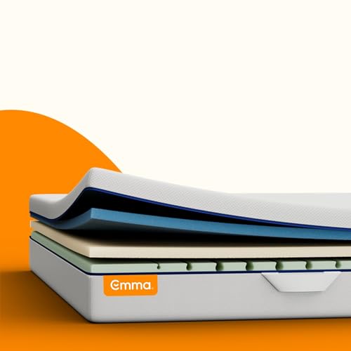 Emma One+ Matratze 80x200 H2 Mittelfest – Kühlende & atmungsaktive 3-Zonen-Schaummatratze – Ergonomisch, Klimaregulierend & Waschbarer Bezug – Für all