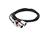Hosa HMX-010Y Pro Stereo Breakout Cable - 3.5mm TRS Male to Dual XLR Male - 10 foot