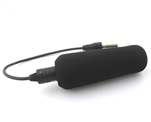 Weymic® PRO Camera Camcorder Dv Shotgun Microphone 5.5" / 15cm Photography Camera Camcorder Uni-directional Condenser Interview MIC Microphone with 26cm Cable XLR Male Plug Shotgun MIC Microphone for Canon Nikon Sony Olympus Pentax Panasonic Dslr Camera  - Thumbnail 6