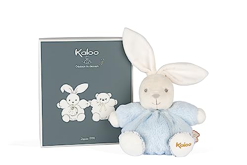 Kaloo K969897 Perle-Chubby Rabbit-Blue-18 cm, Blue