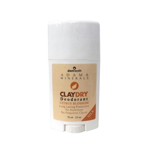 Zion Health Clay Dry Silk Deodorant, Citrus, 2.5 Ounce Zion Health Clay Dry Silk Deodorant, Citrus, 2.5 Ounce