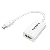 VicTsing Mini DisplayPort DP (Thunderbolt Port Compatible) to HDMI Adapter, Mirror and Extend Modes, Compatible with Macbook Air, MacBook, Macbook Pro, Mac mini, iMac, White