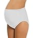 NBB Women's Adjustable Maternity high cut 100% Cotton underwear, Brief Black Large