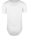 ShirtBANC Hipster Hip Hop Elong Drop Cut Mens Shirt Longline Dropcut Tshirt White