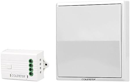 Wireless Wall Light Switch Kit , Remote Light Switch - Battery-FREE ( Self-powered ) , No Wiring , No WiFI - 100-500ft Indoor / Outdoor Remote Control Light Switch Pair up with Transmitter