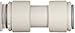 John Guest Acetal Copolymer Tube Fitting, Union Straight Connector, 5/16