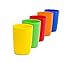 Greenco Set of 5 Unbreakable Reusable Plastic Kids Cups, Assorted Colors, 5 oz., Model: 122, Toys & Play