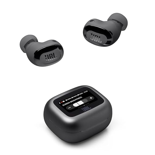 Live Buds 3, Wireless Earbud-Kopfhörer mit Bluetooth, 40 Stunden Akkulaufzeit, True Adaptive Noise Cancelling und hochauflösendem JBL Signature Sound, IP55 wasserfest, Schwarz