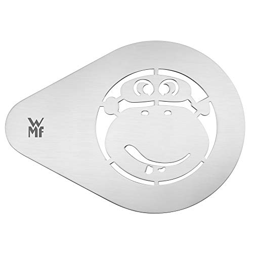 WMF Barista Cappuccino Schablone-Set 2-teilig Monkeyside, Cromargan Edelstahl poliert, spülmaschinengeeignet – Bild 4