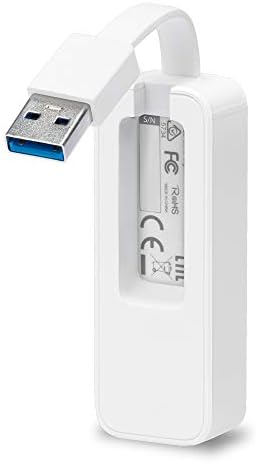 UE300 Adattatore da USB 3.0 a Gigabit Ethernet, Porta USB 3.0, Porta RJ45 10/100/1000 Mbps, Design Pieghevole e Portatile, Plug & Play, Windows 11/10, MAC OS, Chrome OS, Linux OS