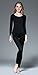 Vinconie Thin Thermal Underwear for Women Long Johns Set Scoop Neck Base Layer
