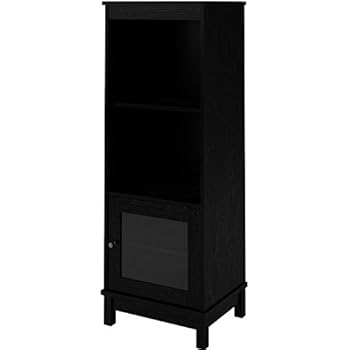 Amazon Com Efd Multi Media Cabinet With 5 Shelves And Glass Door