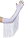 BABEYOND Vintage Long Opera Pageant Gloves - 1920s Fringe Fingerless Elbow Gloves for Costume Party Wedding