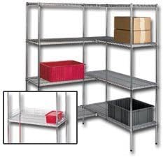 Nexel Wire Shelving, 63" High 4 Shelf Units, Lxn-Ep1836-4-63, Size L X W: 18 X 36", Wt. (Lbs.): 52, Width: -, Length: -, Height: -, Description: -, Option: Price Starter, Nexel-Ep Series