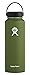 Hydro Flask Water Bottle - Stainless Steel & Vacuum Insulated - Wide Mouth with Leak Proof Flex Cap - Old Style Design - 40 oz, Olive