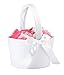Lillian Rose Elegant Simple Large Flower Girl Basket, White