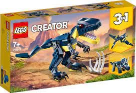 Lego Creator 77941 - 3in1 Mighty Dinosaurs Blue (T-Rex, Triceratops and Pterodactyl) Retired Rare