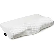 EPABO Contour Memory Foam Pillow Orthopedic Sleeping Pillows, Ergonomic Cervical Pillow for Neck Pain - for Side Sleepers, Back and Stomach Sleepers, Free Pillowcase Included (Firm & Standard Size