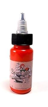 SAILOR JERRY FEUERROT 30ml - deutsche Tattoofarbe mit Zertifikat - INKgrafiX® IG04321 Tattoo INK ROT Red